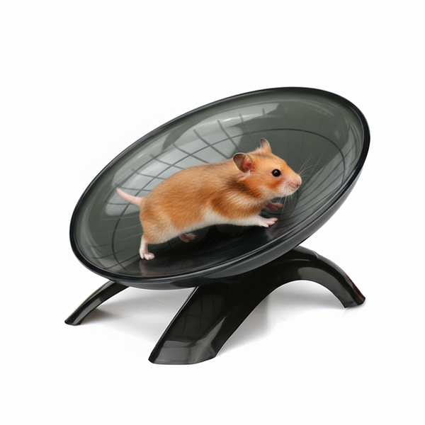 Roue d'exercice silencieuse pour hamsters, souris, hérissons