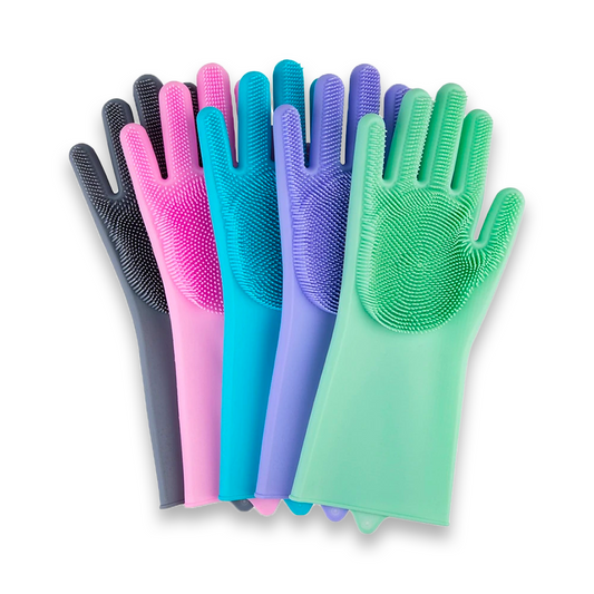 Gants de toilettage pour chiens et chats en silicone