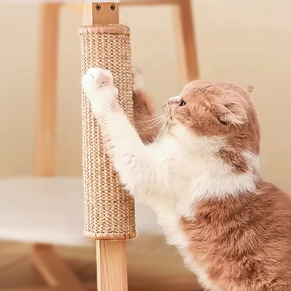 Griffoir pour chat naturel en sisal - S'adapte sur multiples surfaces