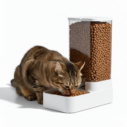 Distributeur de croquettes à gravité - Chats et Chiens