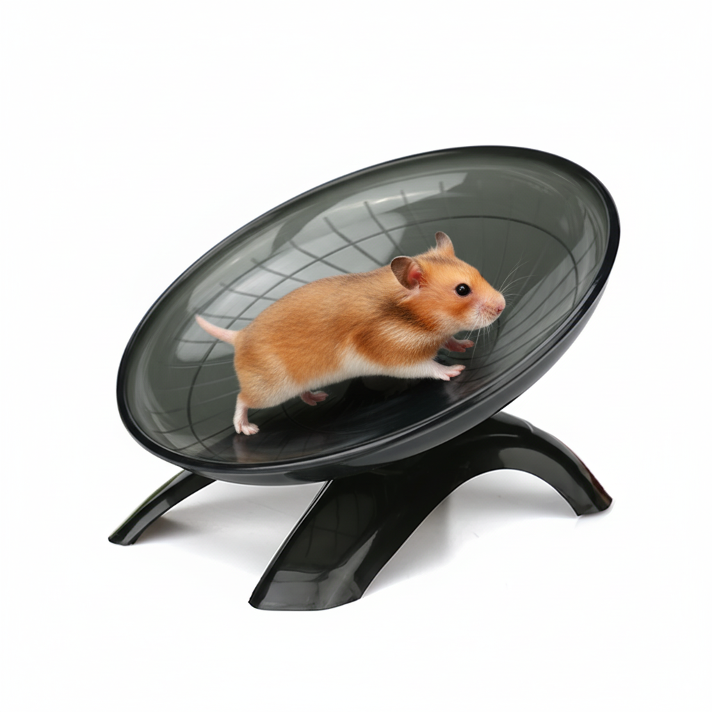Roue d'exercice silencieuse pour hamsters, souris, hérissons