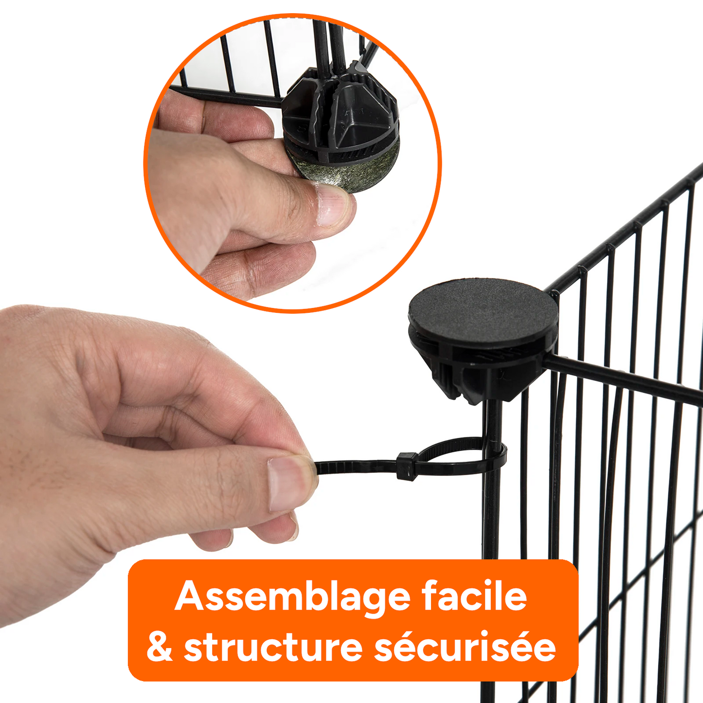 Cage XXL réglable pour Rongeurs - Assemblage Flexible - Lapins, Hamsters, hérissons, cochons d'inde
