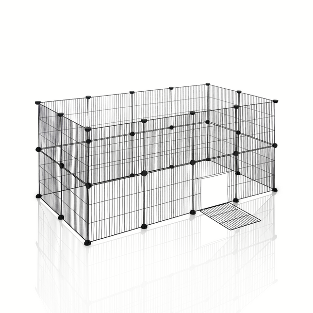 Cage XXL réglable pour Rongeurs - Assemblage Flexible - Lapins, Hamsters, hérissons, cochons d'inde