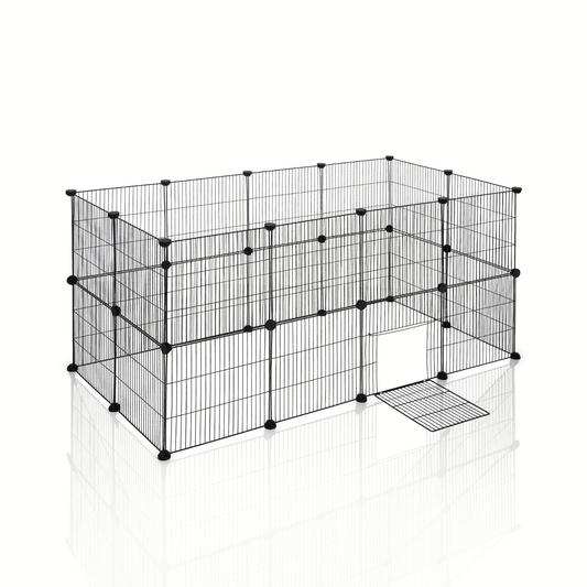 Cage XXL réglable pour Rongeurs - Assemblage Flexible - Lapins, Hamsters, hérissons, cochons d'inde