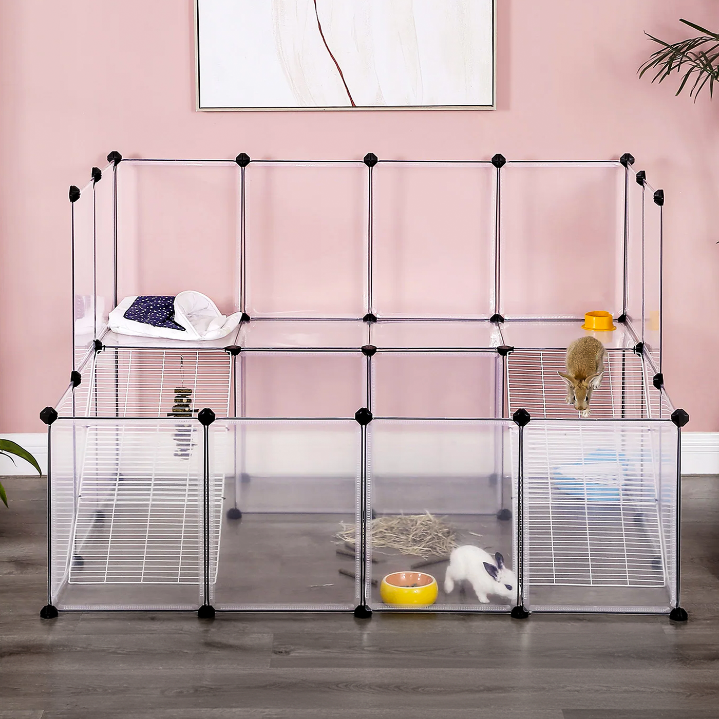 Enclos modulable XL - Cage / Parc pour petits animaux - Lapin, Hamster, Cochon d'Inde