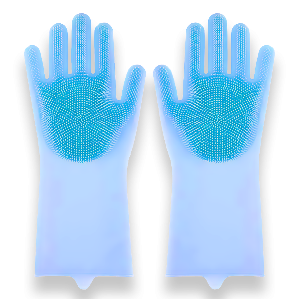 Gants de toilettage pour chiens et chats en silicone