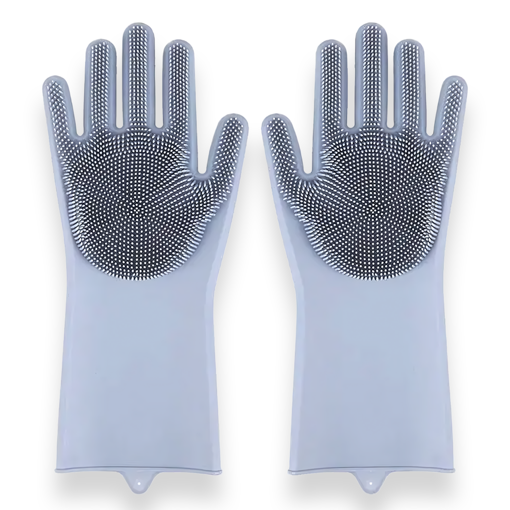 Gants de toilettage pour chiens et chats en silicone
