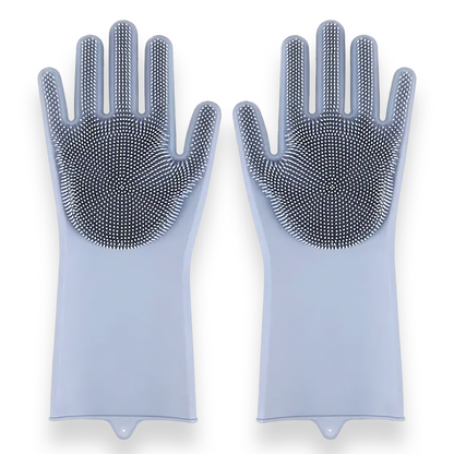 Gants de toilettage pour chiens et chats en silicone