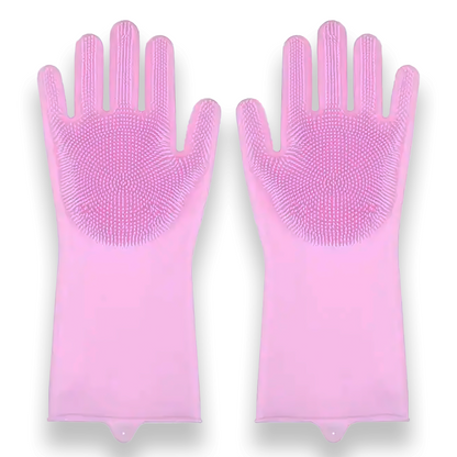 Gants de toilettage pour chiens et chats en silicone