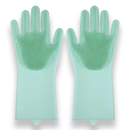 Gants de toilettage pour chiens et chats en silicone