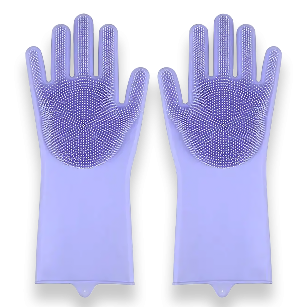 Gants de toilettage pour chiens et chats en silicone