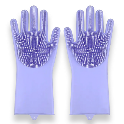 Gants de toilettage pour chiens et chats en silicone