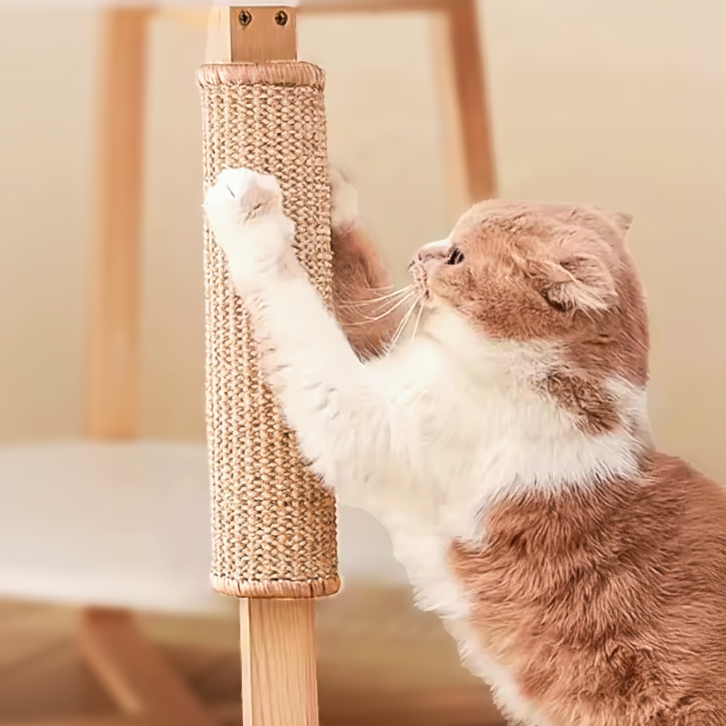 Griffoir pour chat naturel en sisal - S'adapte sur multiples surfaces