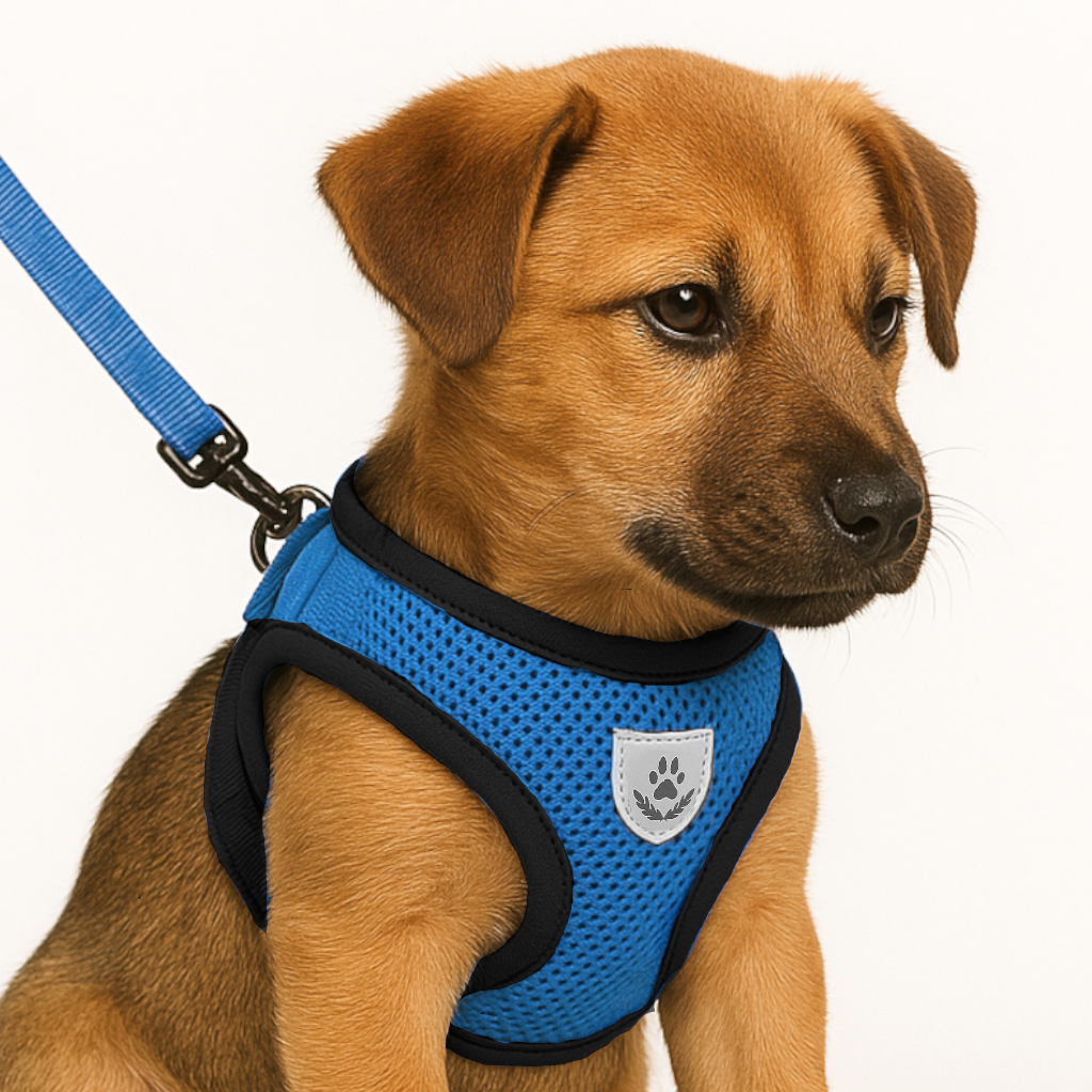 Harnais pour chat / chiots réglable avec laisse